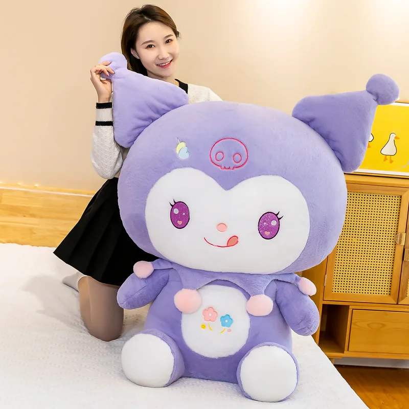 

Sanrio 50/60/85 см большой размер Куроми мультфильм аниме плюшевая кукла украшение комнаты Peluche подушка Kawaii плюшевые украшения подарок