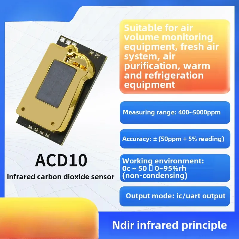 Carbon dioxide sensor module infrared NDIR high precision CO2 gas concentration detection ACD10