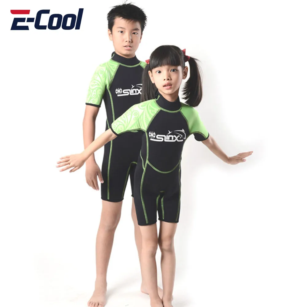 Children's Neoprene Wetsuits Kids Swim Suits Boys and Girls Surfing Rash Guards Snorkeling 1 Piece 2mm