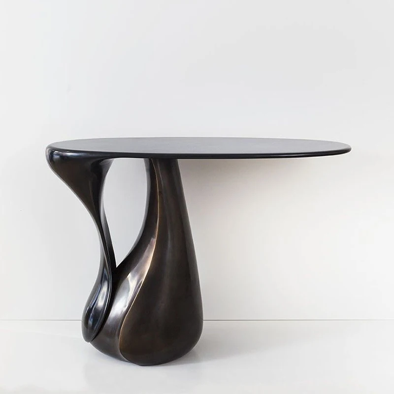 

Nordic design personalized modeling round table art tray coffee table fiberglass special-shaped coffee table