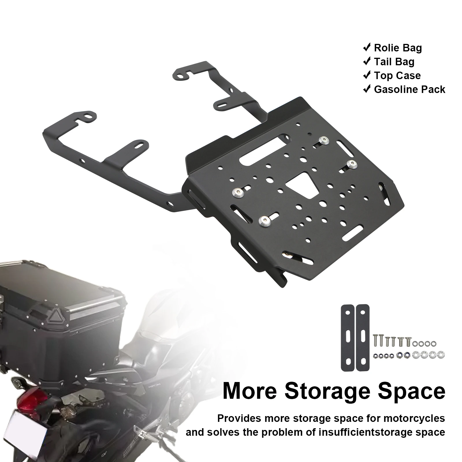 Luggage Rack for Honda NC700S NC750S NC700X NC750X NC750D Automatic DCT 2012-2026 Luggage Rack Rear Rack Shelves