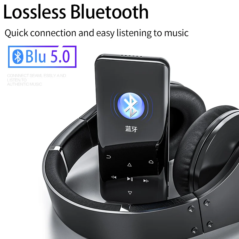 ANYSECU D25 Mp3 Music Player Radio Fm Hifiportable Mp4 Touch With Bluetooth 2.4 Inches 16gb Storage Usb Read Lossless Sound