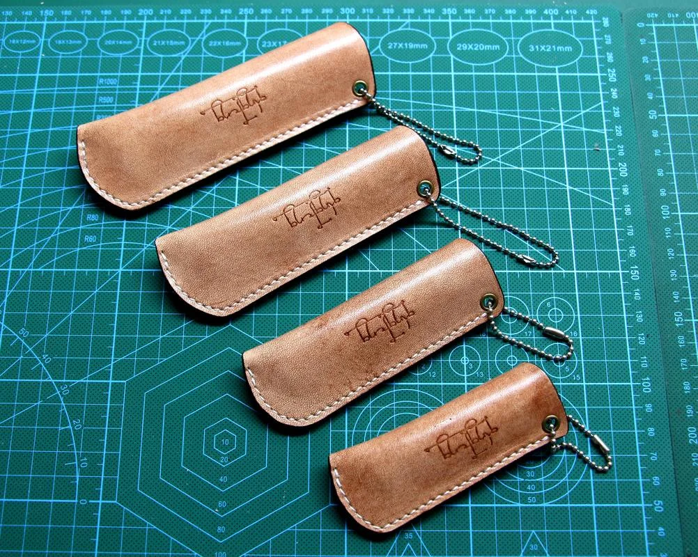 Handmade Vegetable Tanned Genuine Leather Folding Knife Cover Leather Scabbard for OPINEL NO.10 NO.6 NO.7 NO.8 NO.9  Storage Bag