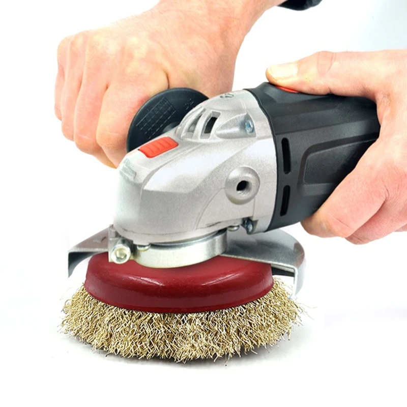 G92C Atualizado a escova aço xícara escova aço para moer ferramenta remoção ferrugem/rebarbas