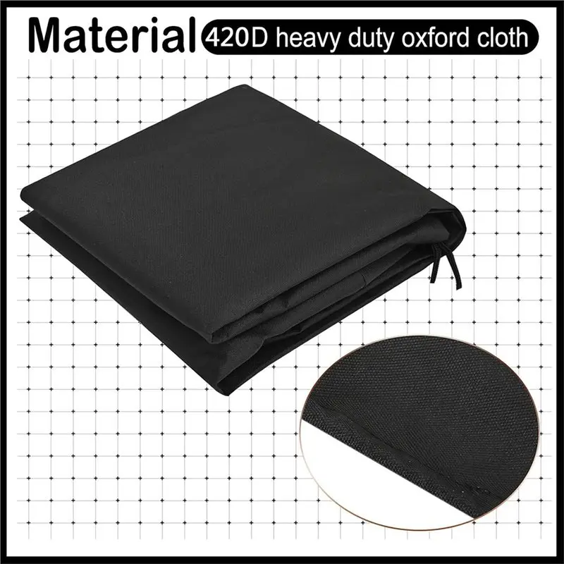 IALJ-55 Gallon Rain Tank Cover Anti Dust 420D Water Storage Cover Outdoor Waterproof Rain Snow Bucket Cover