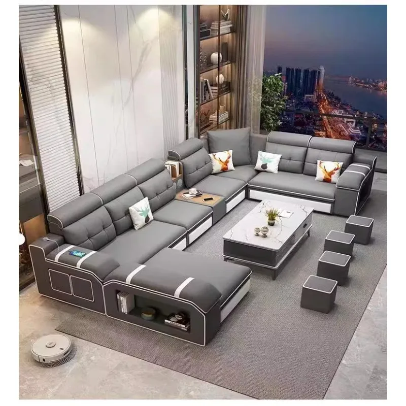 

Reception area apartment home office living room hotel modern comfortable office sofa recliner with polyurethane leather case