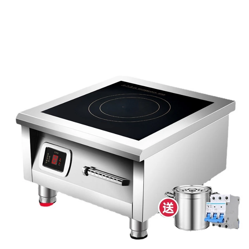 8000W High-Power Induction Cooker Flat Quick-Fry Stove Canteen Induction Cooker 8kW Commercial Electric Frying Oven