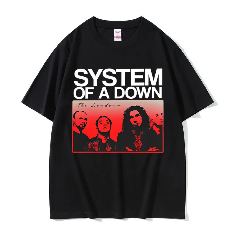 Limited System of A Down Graphic T-shirt Men Women Clothing Retro Rock Metal Oversized T Shirts Male Casual Gothic Punk T-shirts