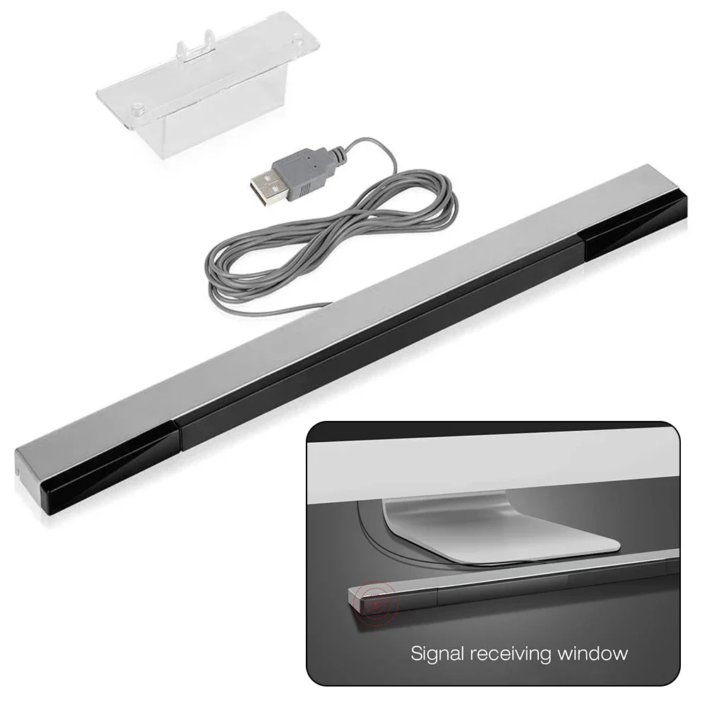 Kits Sensor Bar 2m Line Length Accessories For Computer Simulators For N S Wii For PC For Wii U Infrared Ray Replaceable