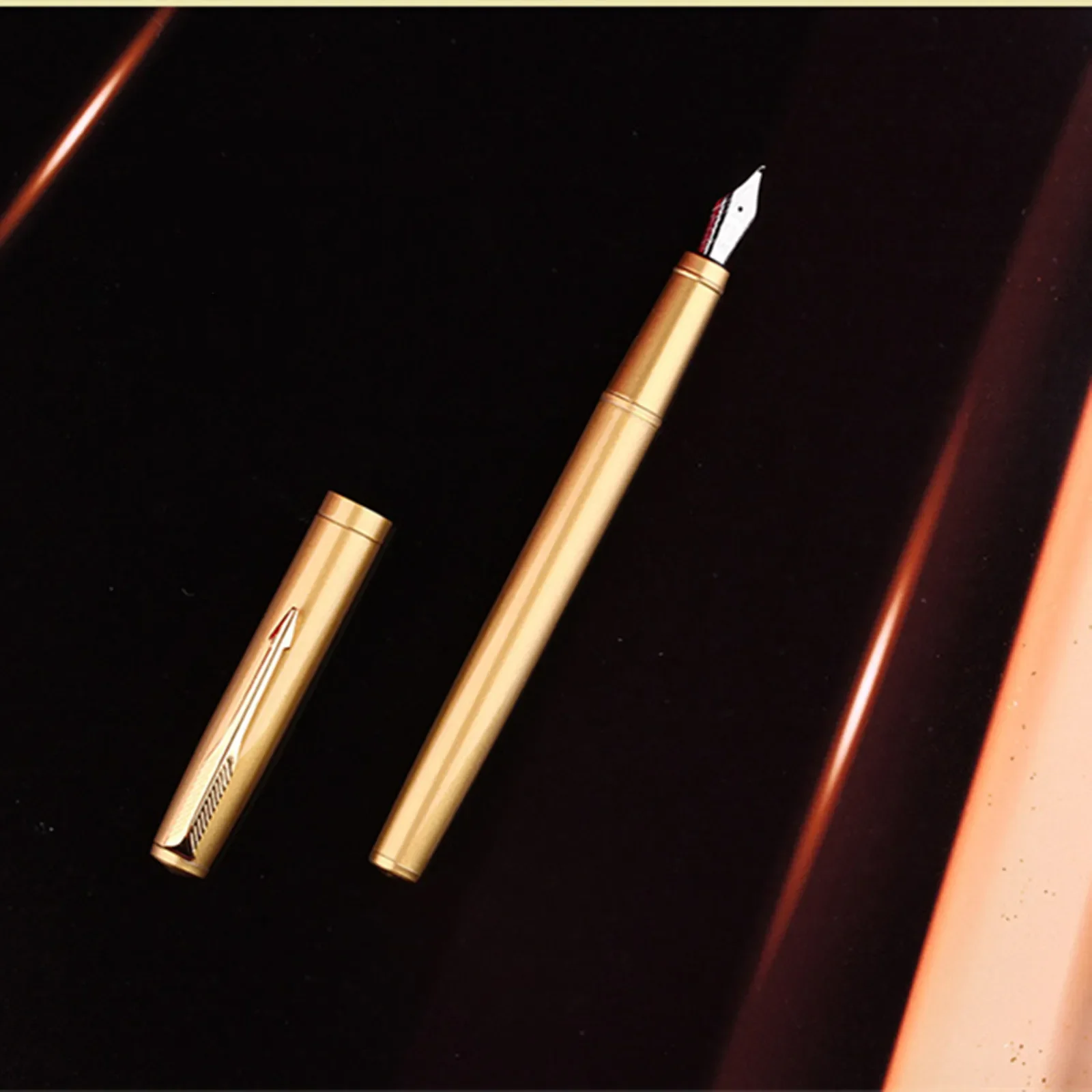 MAJOHN Fountain Pen Gilt Finish Matte Texture Calligraphy Works Artistic Creation of Great Beauty Meticulous Brushwork