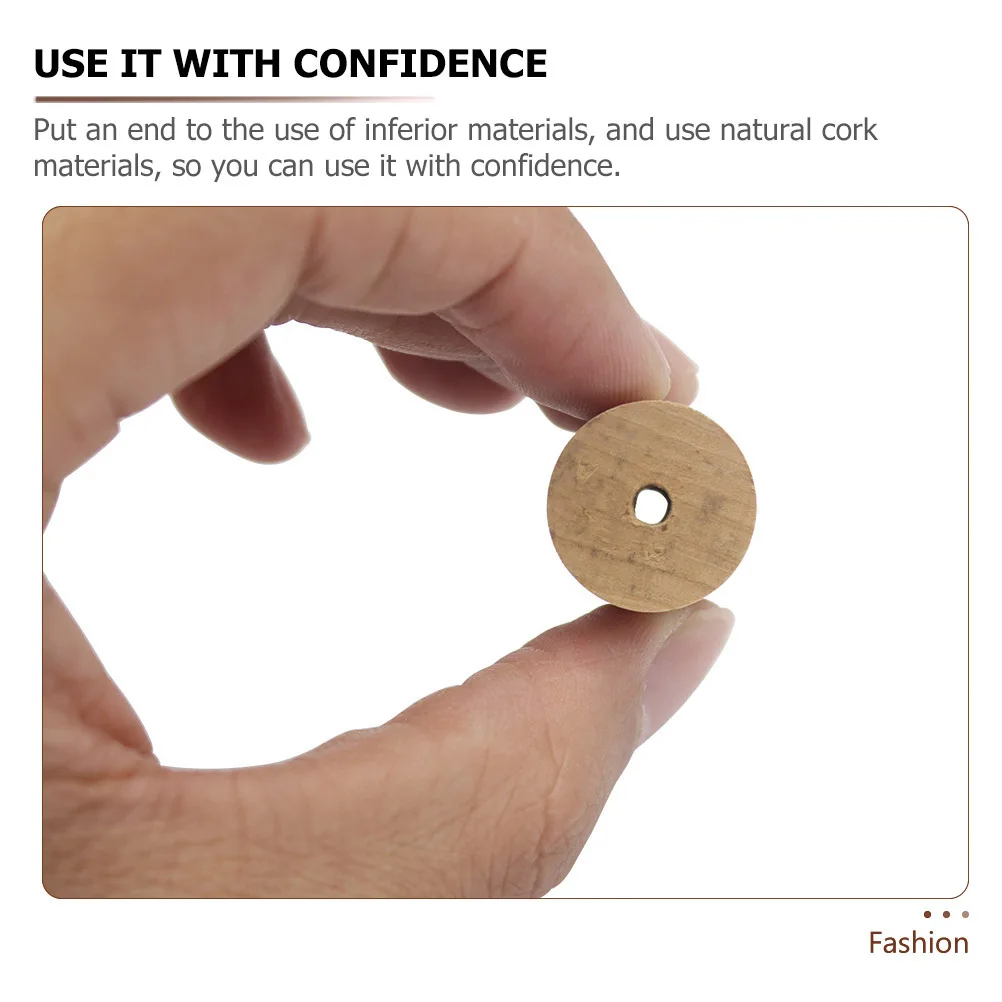 

2Pcs Piccolo Corks Natural Material Protective Corks Extend Life Piccolo Accessories Instrument Cork Protectors