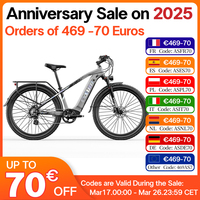 cysum Speedy Electric Bike, Adult Men's Electric Mountain Bike, 48v 672Wh Lithium Battery, 100km Range, 75Nm Torque, 25km/h Hyd