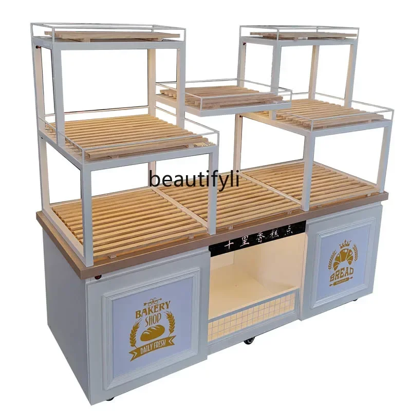 

New style Wrought iron bread, side cabinet biscuit cabinet display dry point, exhibition counter baking, shelves