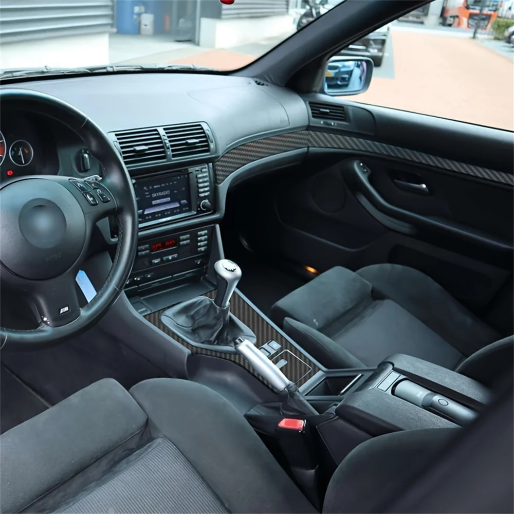 

Carbon Fiber For BMW 5 Series E39 2000-2004 Car Film Interior Stickers Center Console Gear Dashboard Air Door Handle Lift Panel