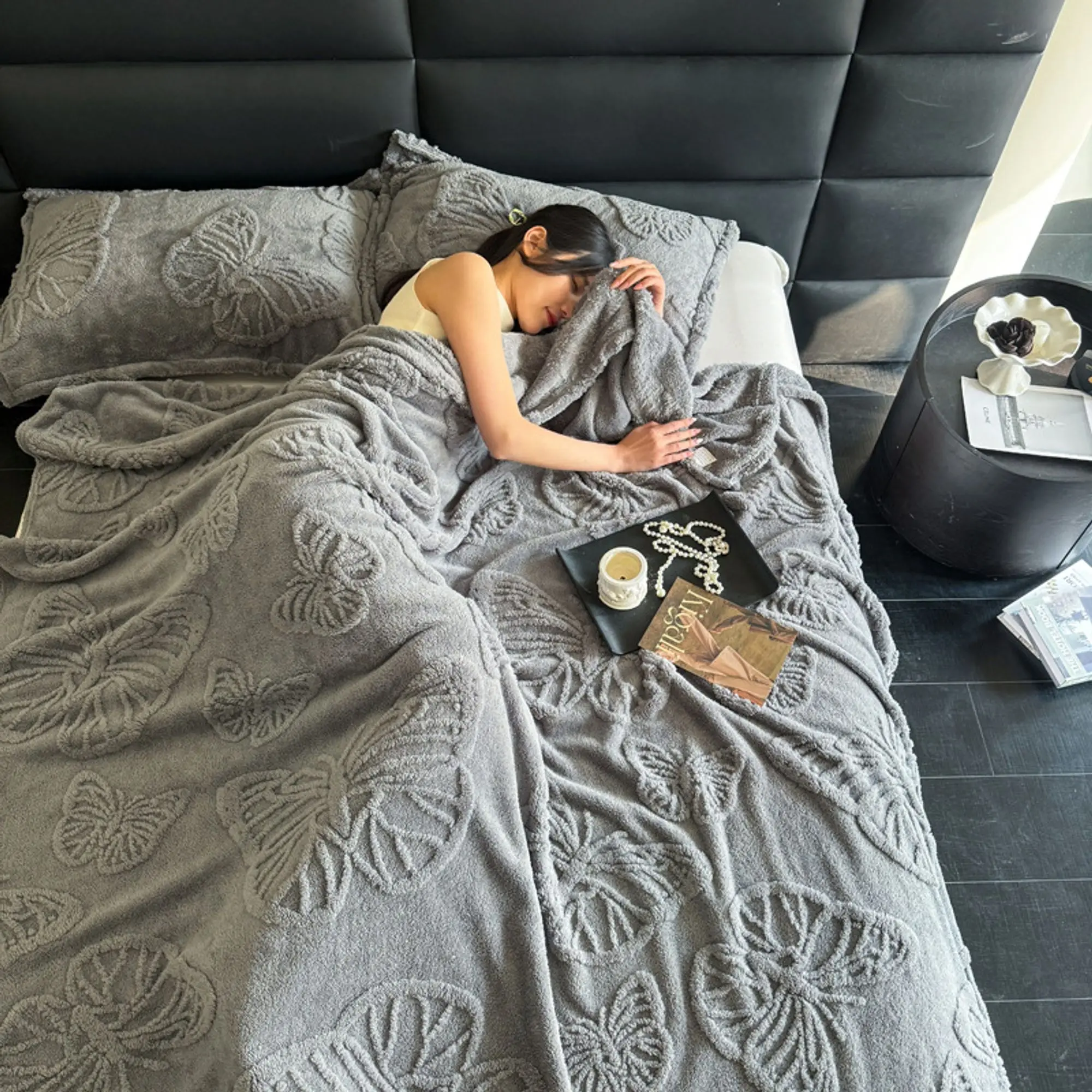 بطانية GentleSoft Sage Green للأريكة - بطانيات صوف مربعات هدايا للنساء والرجال والفتيات، رمي لطيف وناعم ومريح من أجل Be #2