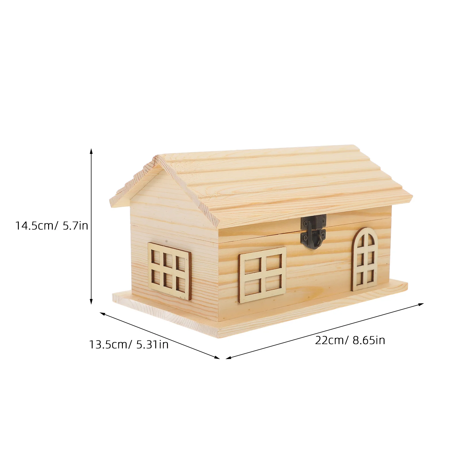 

Unfinished Wooden House Piggy Bank DIY Money Saving Box for Kids Room Decor Craft Gift Paint Your Own Piggy Bank