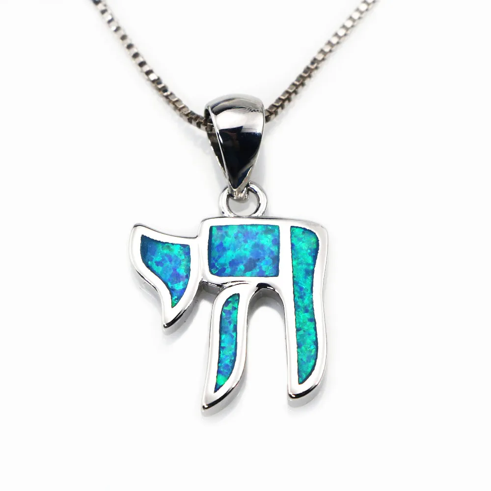 لطيفة نجمة ديفيد الأزرق النار عقيق مُثبت قلادة #6