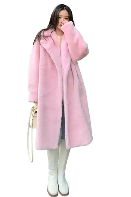 2025 ملابس نسائية المشاهير على الإنترنت نفس النمط معطف فرو صناعي شتاء جديد 1117 #1