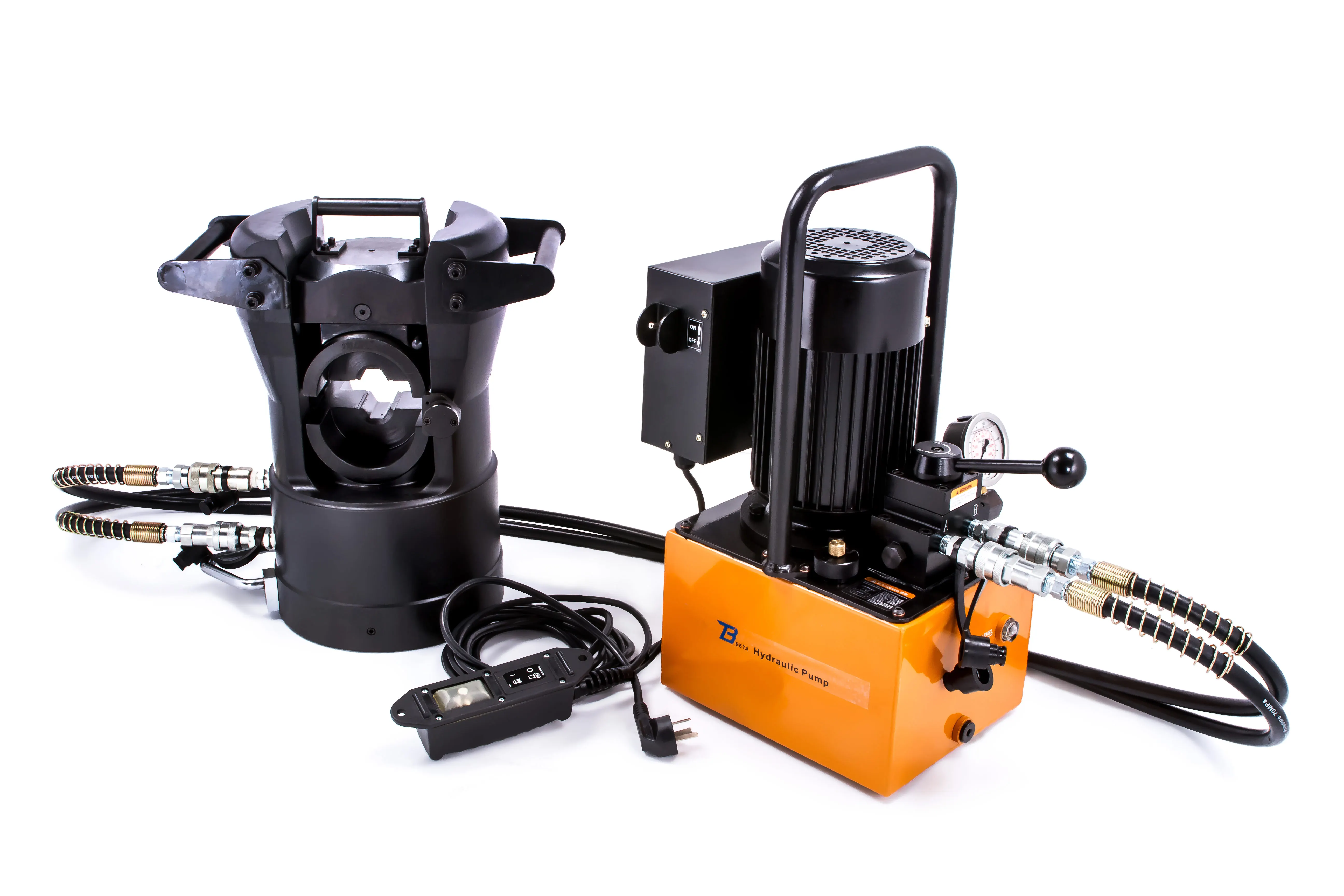 

Портативный электрический гидравлический насос 220 В 700 бар 5л масляный двойной цепной REP-2D для промышленного использования