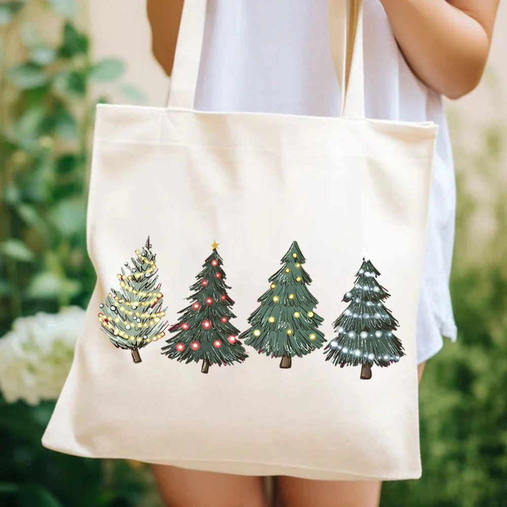 Árvore verde natal das mulheres bolsas árvore de natal bolsa feminina férias inverno bolsa feminina cor de natal sacola feminina