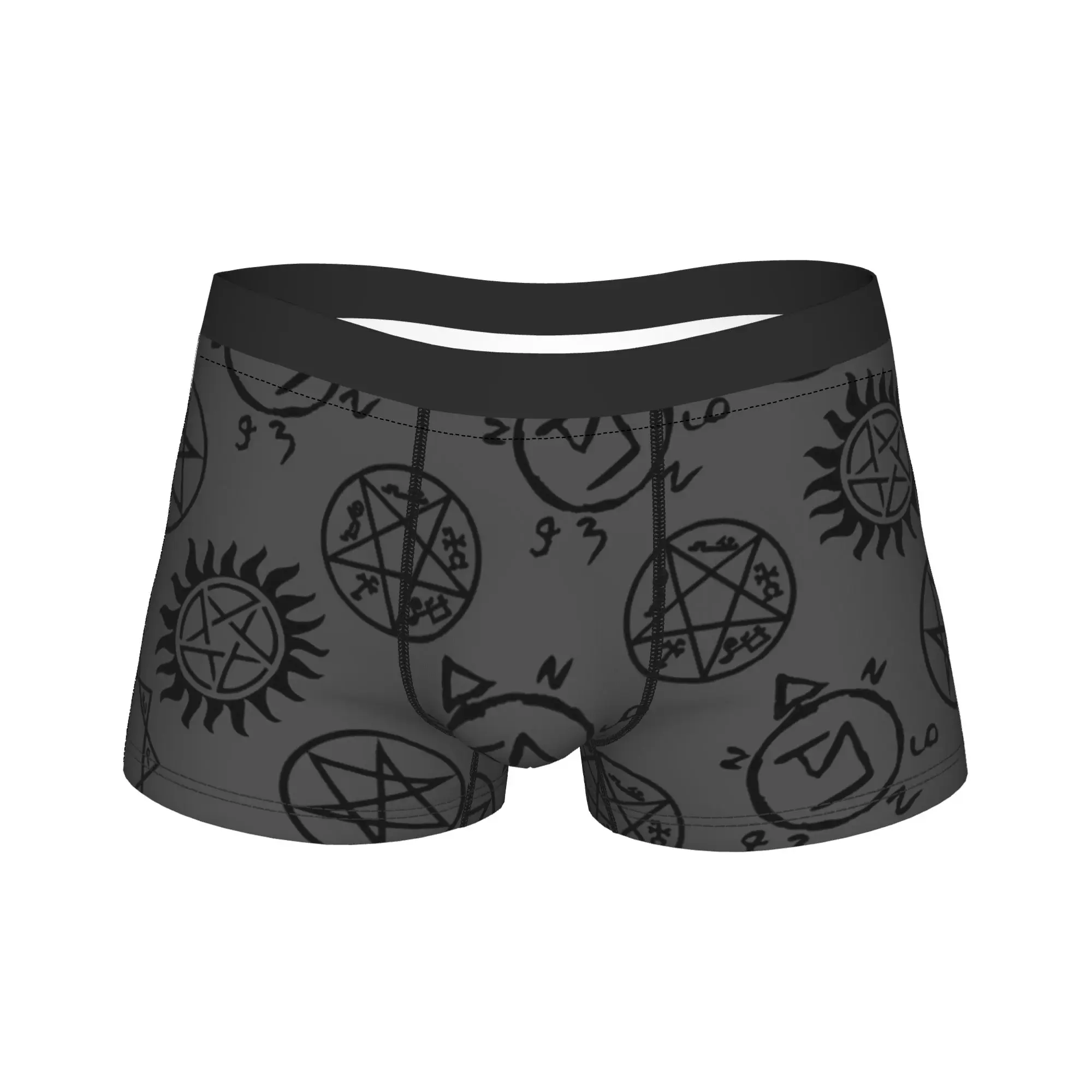 

Мужское нижнее белье «Сверхъестественное», трусы-боксеры, шорты, мягкие трусы с юмором для мужчин, S-XXL