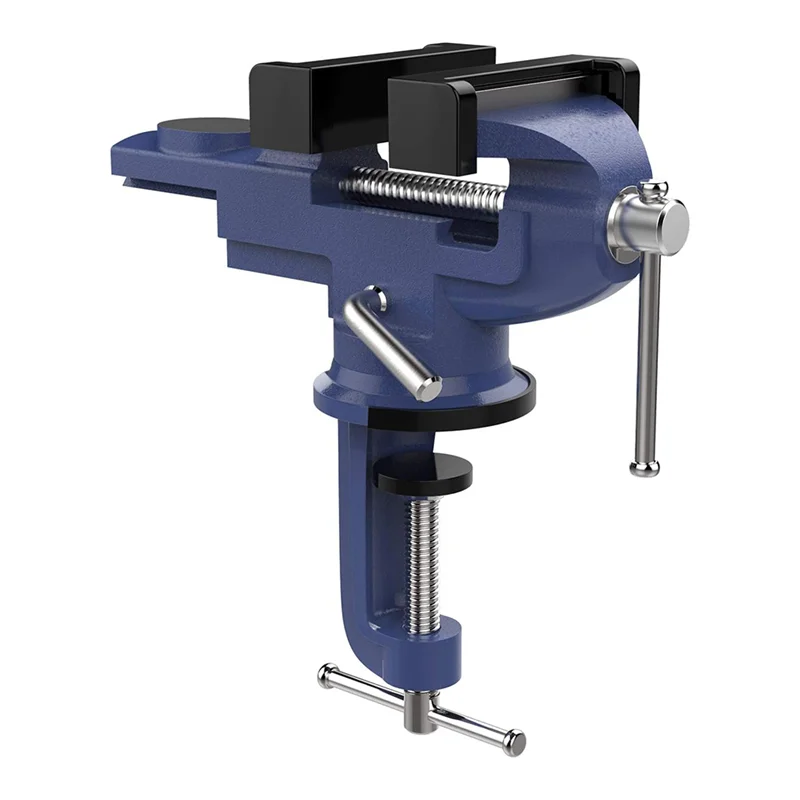

A64Z Bench Clamp, Table Vise 3 Inch,360° Swivel Base Portable Universal Home Use Clamp-On Vise Fixed Tool Base