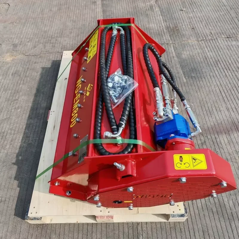 WIGON Mini Excavator Flail Mower Hedge Trimmer Slope Lawn Shrub Trimmer Landscaping Excavator Mower Customization Available