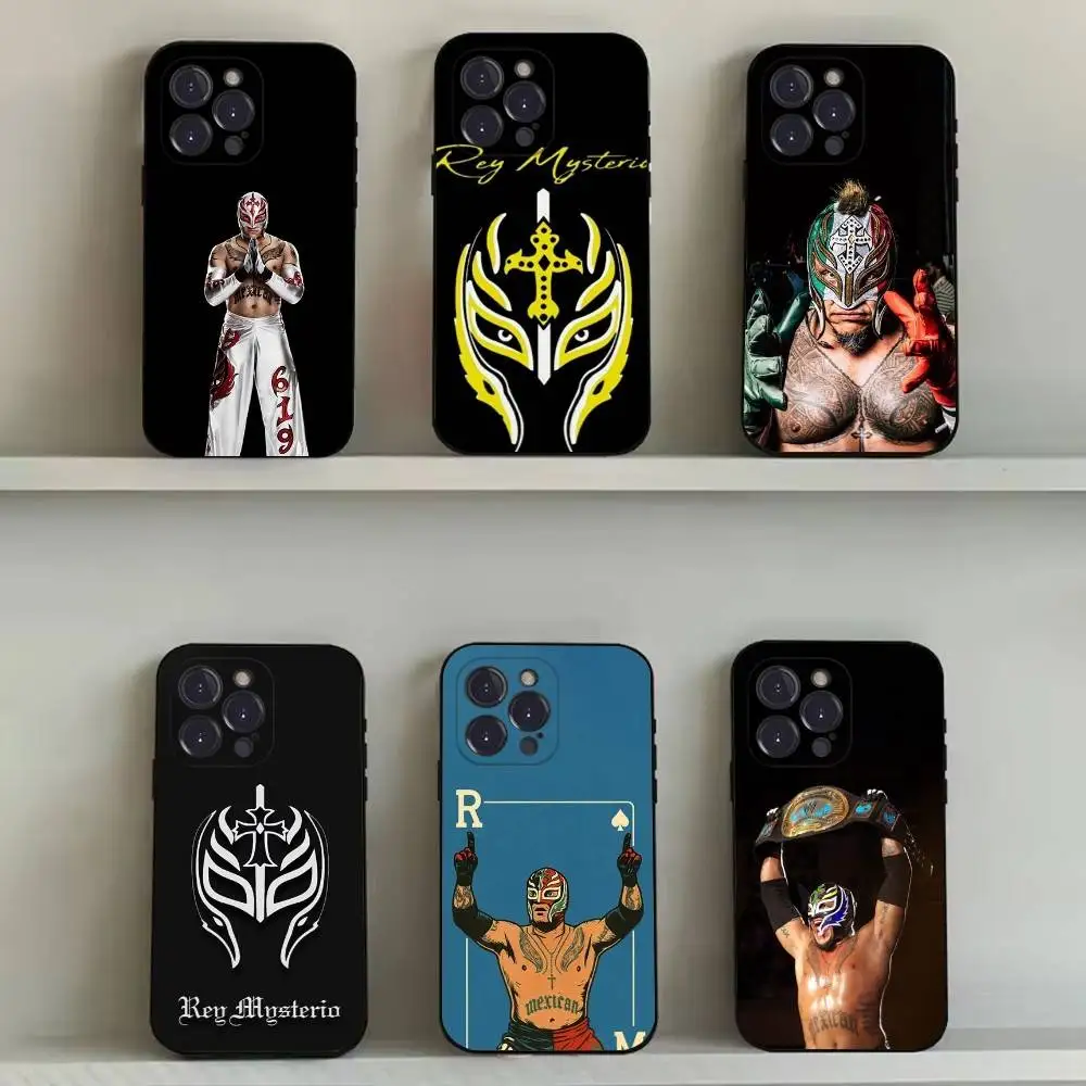 

Rey Mysterio 619 Phone Case For iPhone 16,15,14,13,12,11,Pro,Max,Plus,X,XS,SE4,E,Mini,Soft Black Case