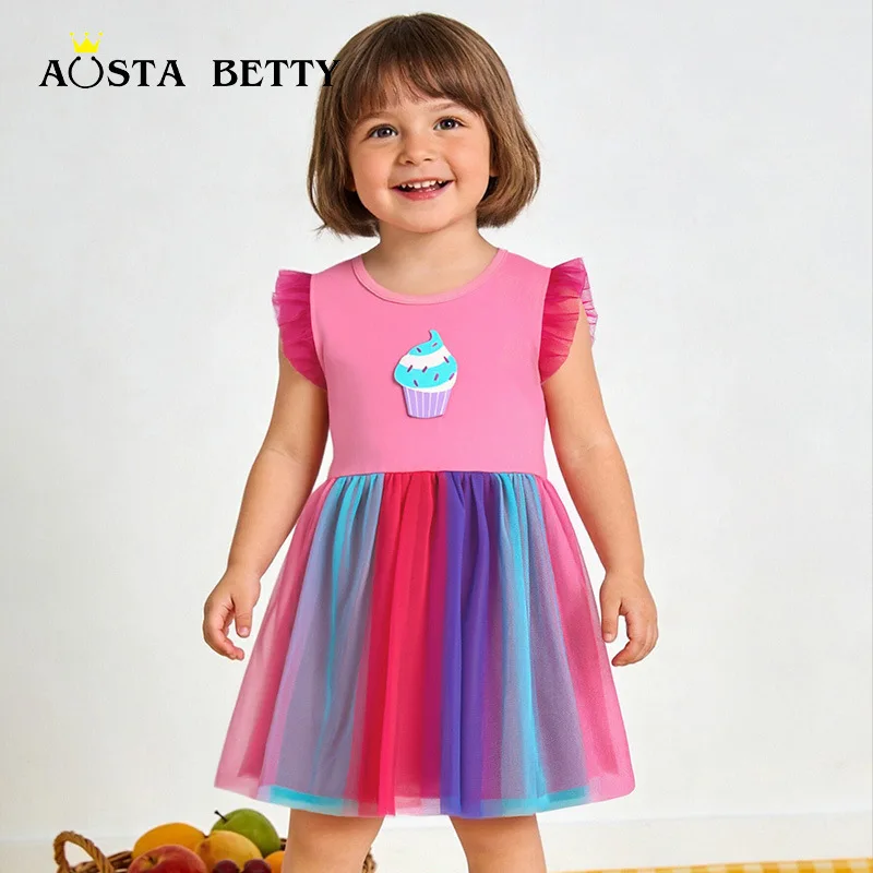 

26Summer new arrivals: girls' sleeveless dresses, children's princess dresses, mesh dresses for toddlers and young girls