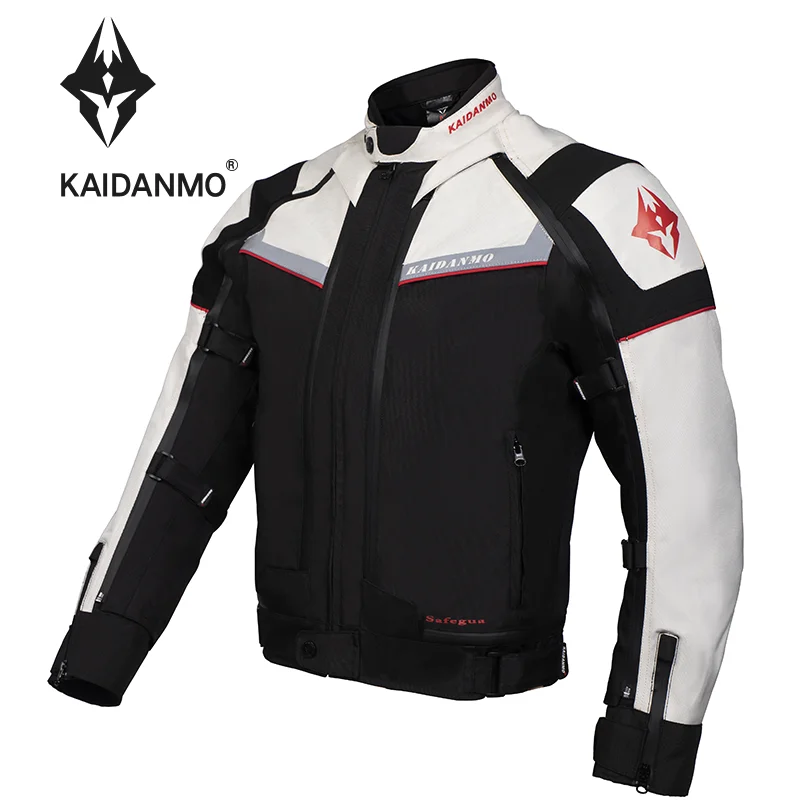 

KAIDANMO Winter Motorcycle Jacket Male Heavy Motorcycle Rider Four Seasons Waterproof, Drop-proof, Windproof Warm Inner Liner