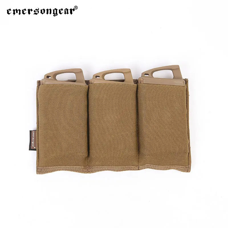 Emersongear M4 Triple Magazine Pouch 556 Mag Bag Hiking Sports Training MOLLE Airsoft Hunting Pocket Outdoor Nylon EM2388