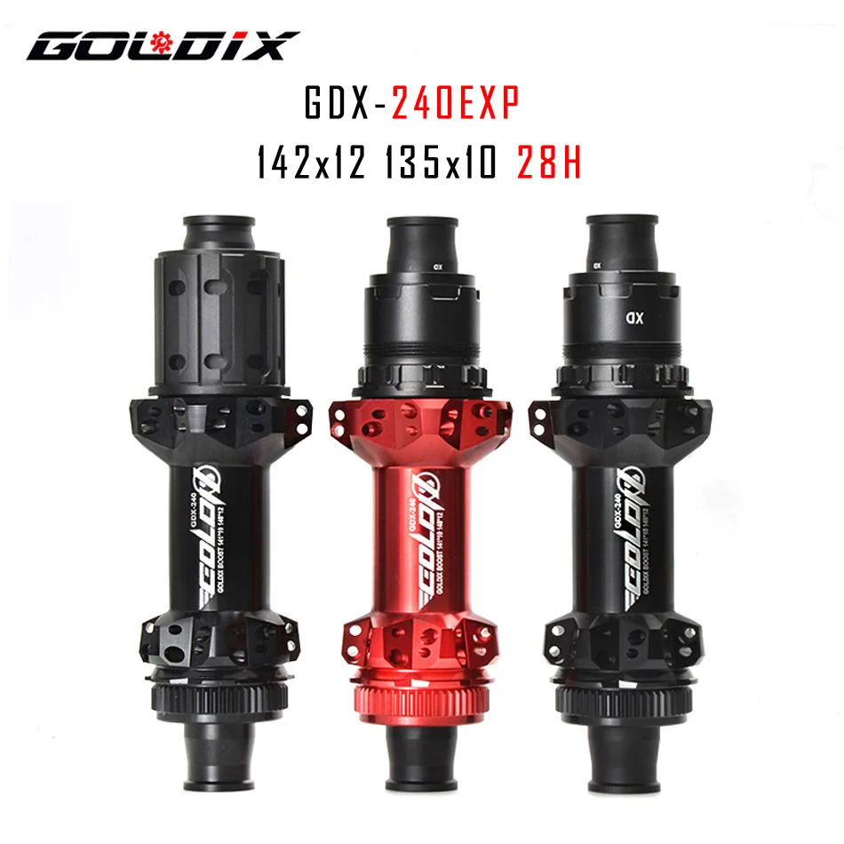 GOLDIX 240 EXP 240 MTB Bike 28H Naben Center Lock Disc Brake In Front 100*15 Rear142*12mm Ultra Light 180 MTB Hub