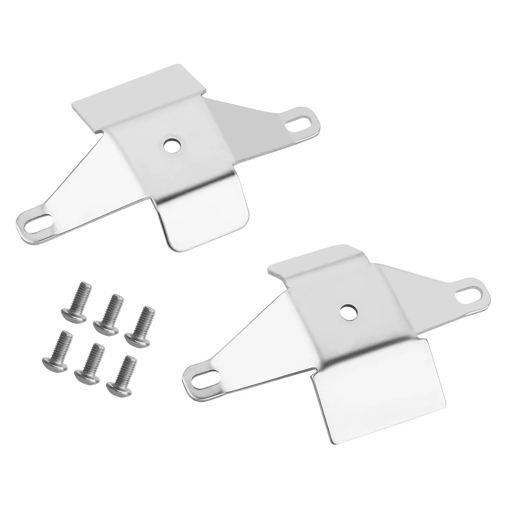 1Pair CNC Stainless Steel Axle Protector Skid Plate for 1/10 Axial SCX10 II Diamond Axle and SCX10 I RC Rock Crawler