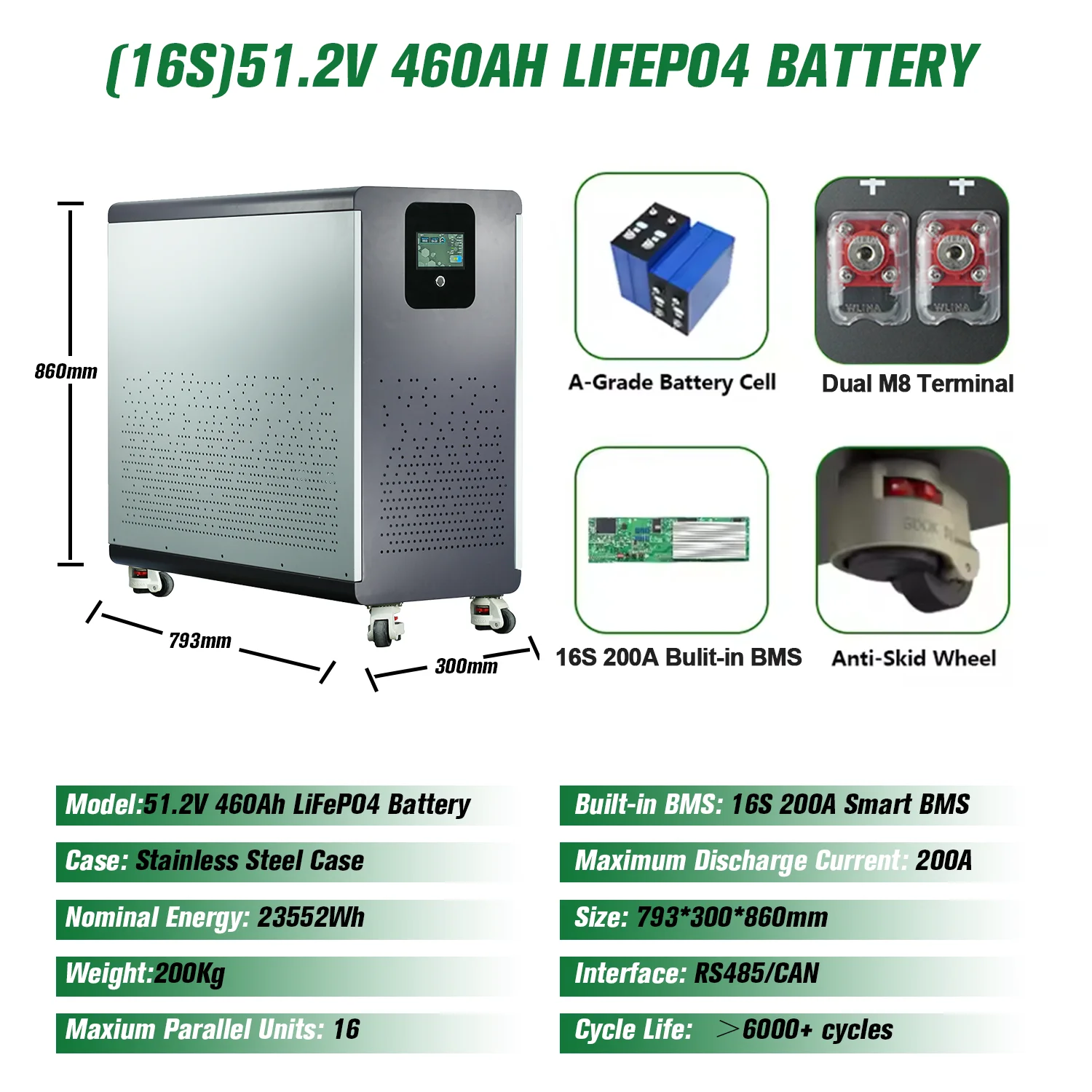 48V 120Ah 5pz con blueooth a JApan