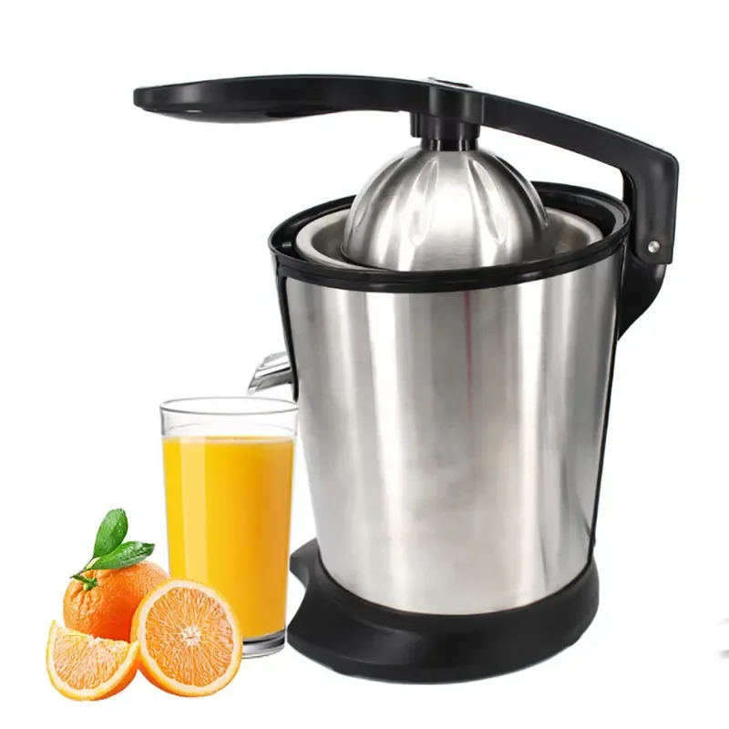 Electric Citrus Juicer Stainless Steel Orange Lemon Squeezer with Pulp Separator Manual Press for Fresh Fruit Juice Kitchen