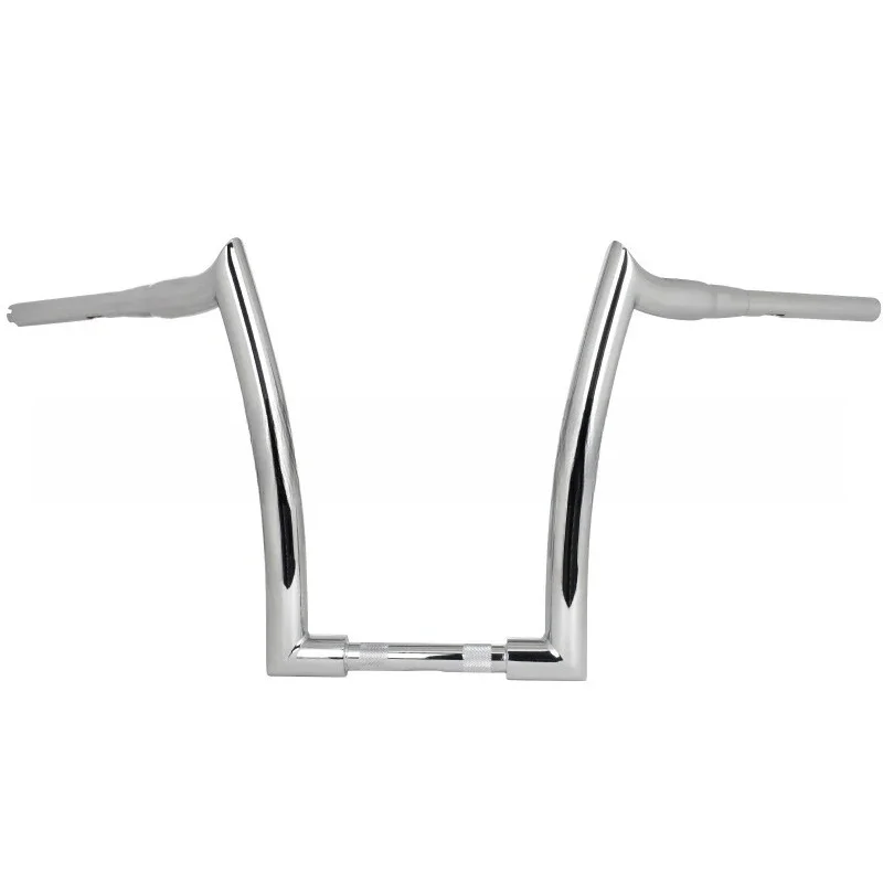 Modified 1.5-inch bold croissant croissant Harley handlebar, ape handlebar glide 14-inch 16-inch electroplated bright black