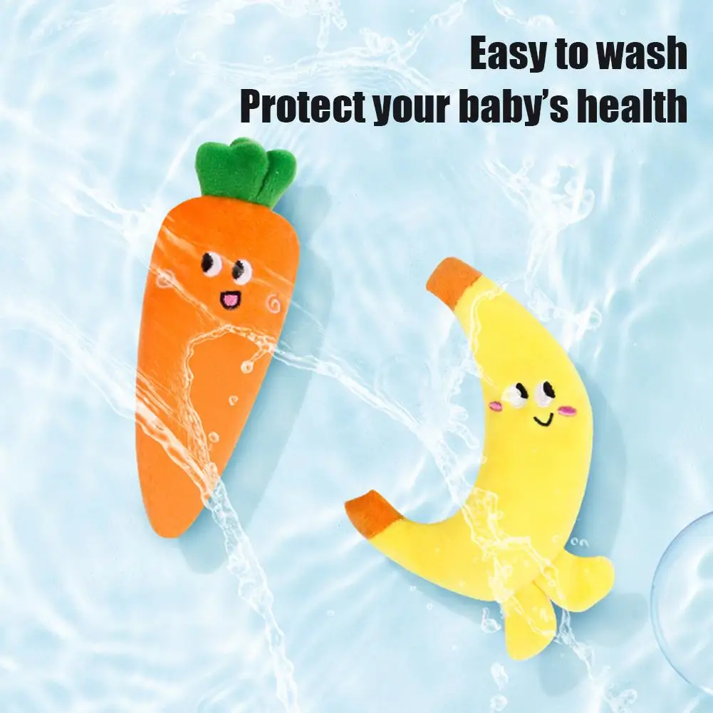 التنموية قبضة اليد طفل لعبة لطيف محشوة الجزر الشكل قبضة اليد لعبة طفل النوم المهديء لعبة الفاكهة أفخم ألعاب الطعام