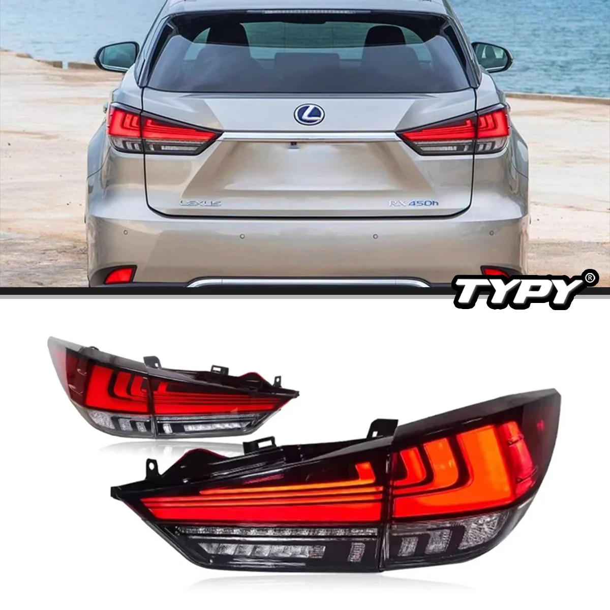 

TYPY Car Lights For Lexus RX Taillight 2016-2019 LED Projetor Tail Lamp Daytime Running Light Automotive Accessories