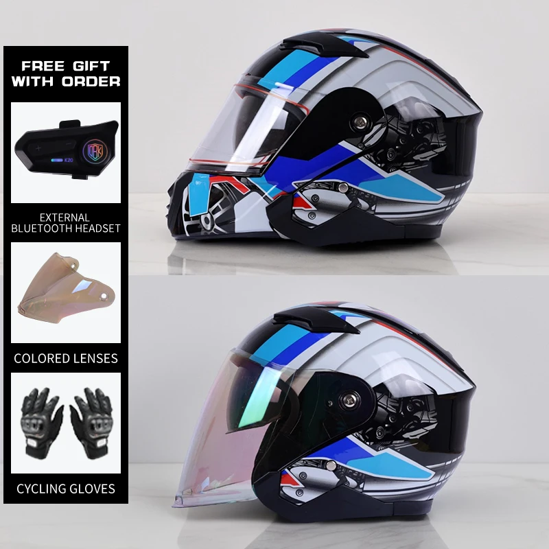 

Крутой высококачественный мотоциклетный шлем с зеркалом, идеально подходящий для поездок на работу и на большие расстояния.