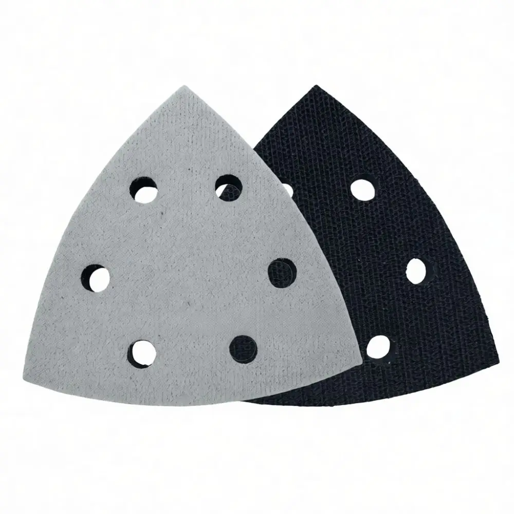 Triangular Foam Interface Pad For Orbital Sander Polishing Disc Soft Cushion Support Plate Efficient Sanding Accessories