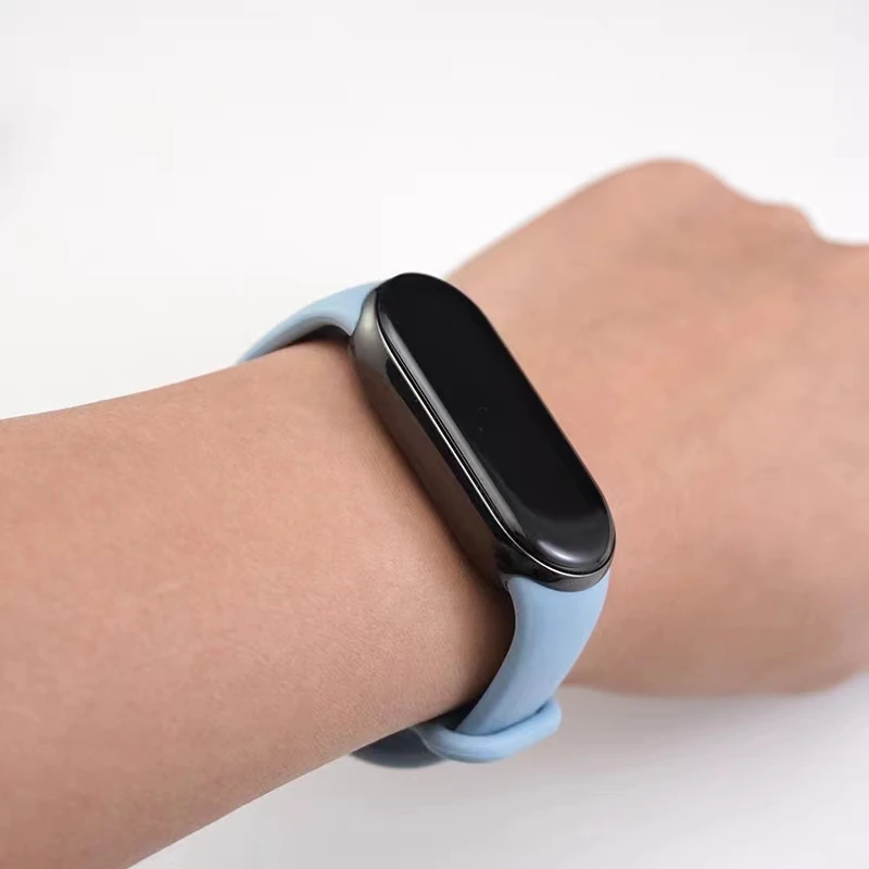 Pulsera de goma para Xiaomi Mi Band 8, Correa de silicona para reloj inteligente, accesorio deportivo NFC