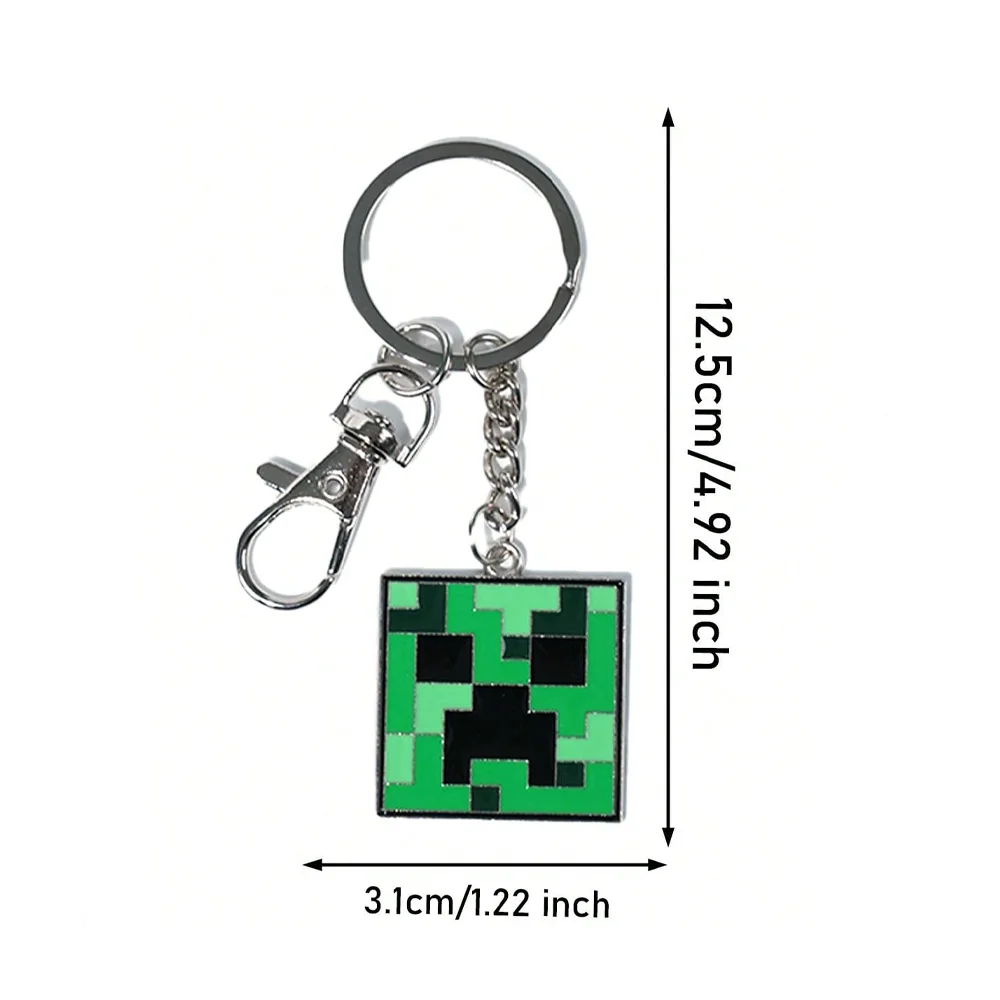 Minecraft Officially Licensed 3D Figurine Bag Clip Charms Anime Figure Keychain Creeper Anime Collector Kering Backpack Decor Fu view 2