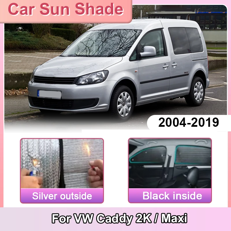 

Солнцезащитный козырек для Volkswagen VW Caddy 2K Maxi 2004~2019, полная защита от солнца, анти-УФ, накладка на окно, аксессуары для защиты конфиденциальности
