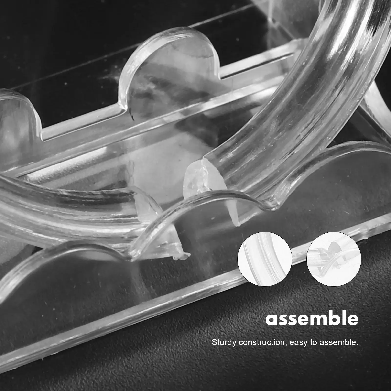 

10 Sets Bracelet Display Stand Plastic Transparent Jewelry Organizer Rack Sturdy Desktop Holder for Bracelet Storage Wristband