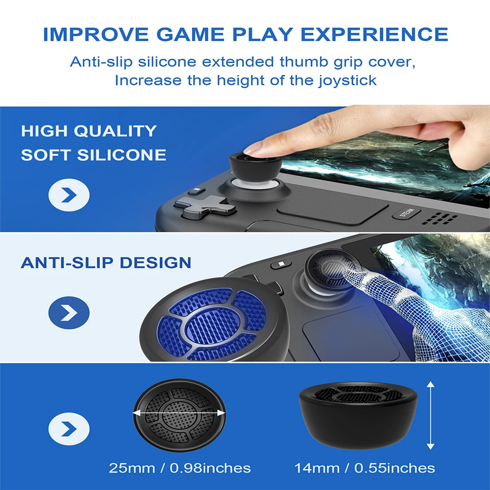 Controlador de consola Steam Deck /switch, accesorios de joystick que aumentan la tapa del joystick, ROG AIIy X