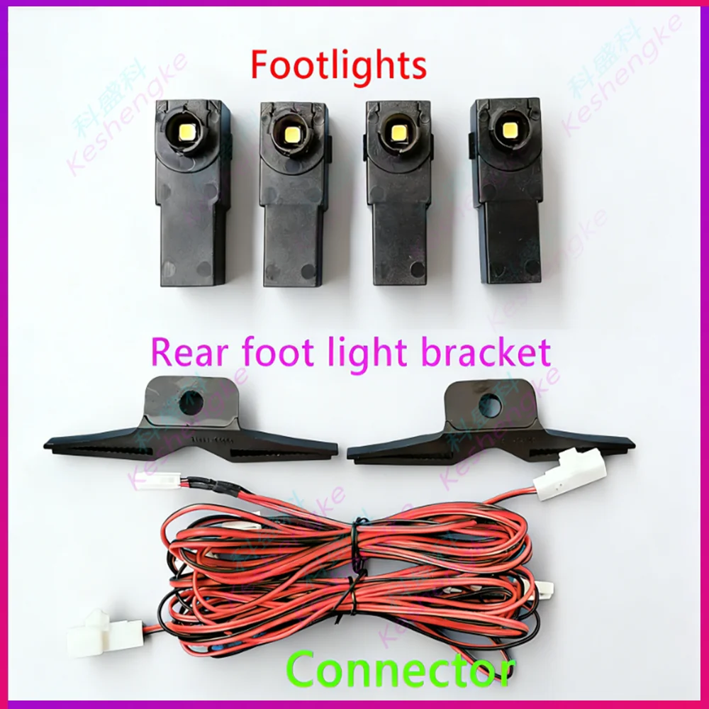 

2/4 Pcs 12V LED Interior Ambient Light for Toyota Lexus Honda Mazda Subaru Compatible Foot Lamp Glove Box Lamp