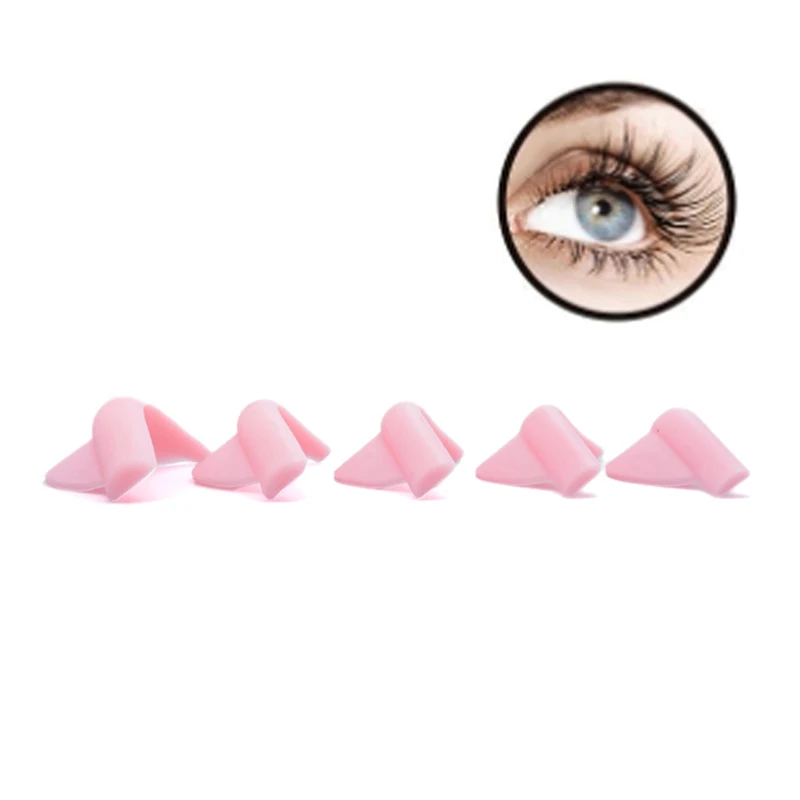 5 paia 5 dimensioni Lash Lift Cuscinetti in silicone Ciglia Perm 3D Bigodino Bende per occhi Strumenti applicatori Accessori per estensione ciglia