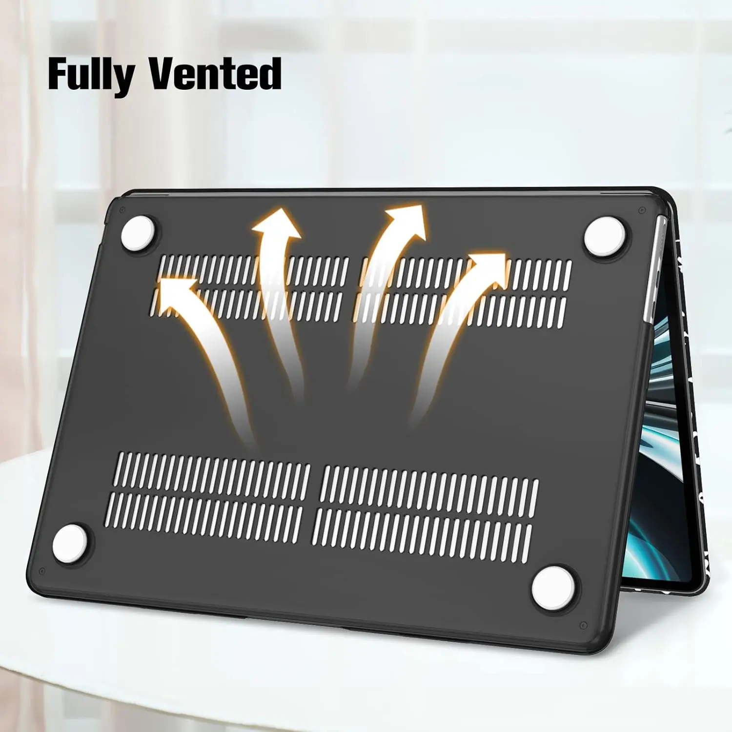 Pattern Premium Clear Hard Case Shell Cover for MacBook Air13 Inch M1 M2 M3 M4 Pro14