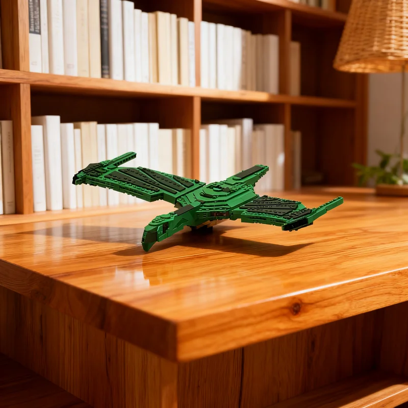 

1533pcs MOC Romulan Daeinos Class Warbird Space Model Building Blocks Toy Gift Creative Display Collectible Desk Premium Adult