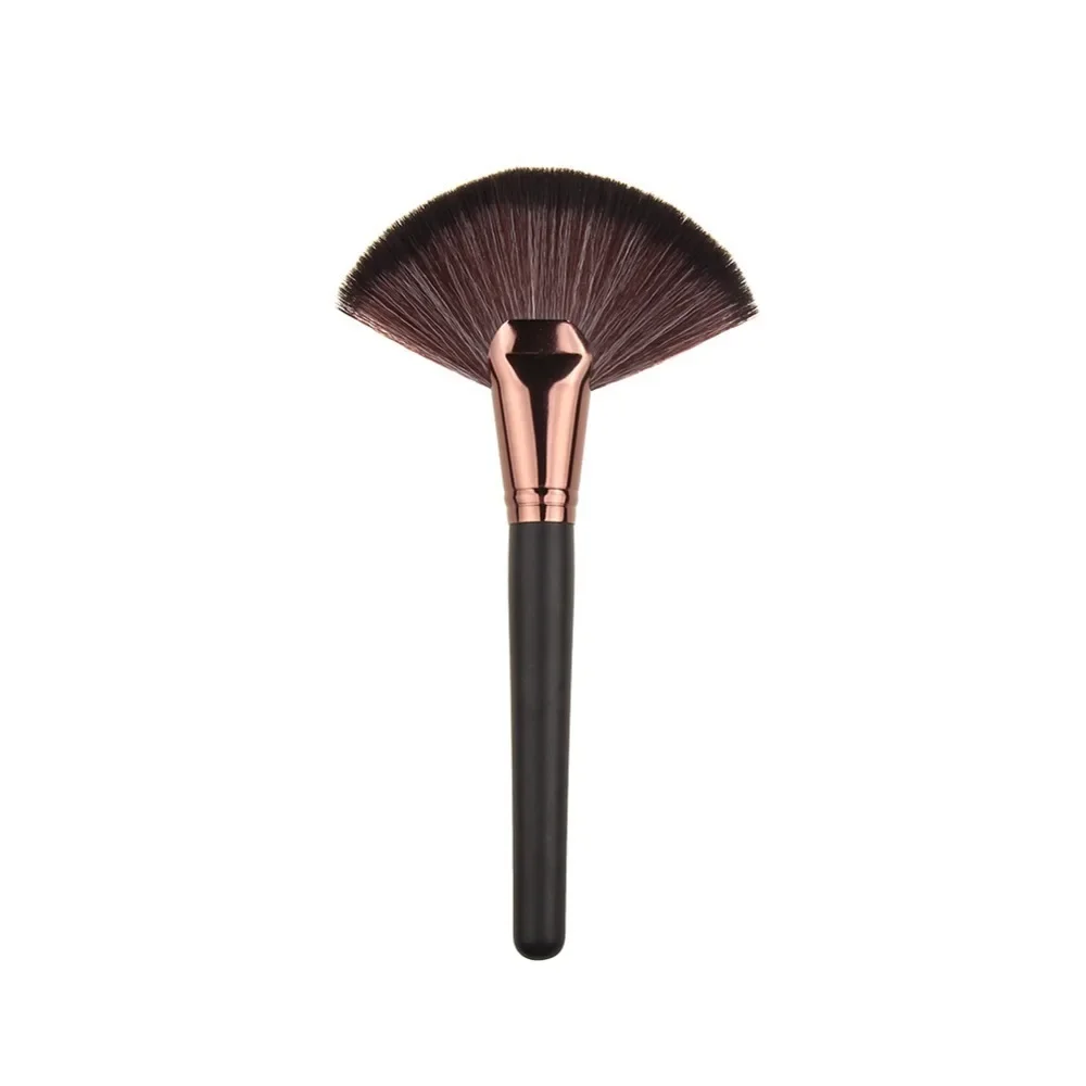 1 pz trucco morbido grande pennello a ventaglio fondotinta fard fard in polvere evidenziatore pennello pennelli in polvere strumenti per trucco cosmetico